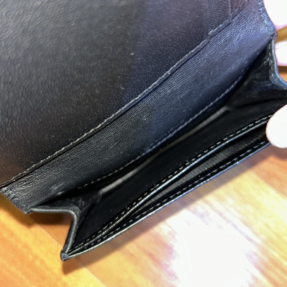 Authentic Saint Laurent Croc Embossed Monogram Wallet - Picture 12 of 15